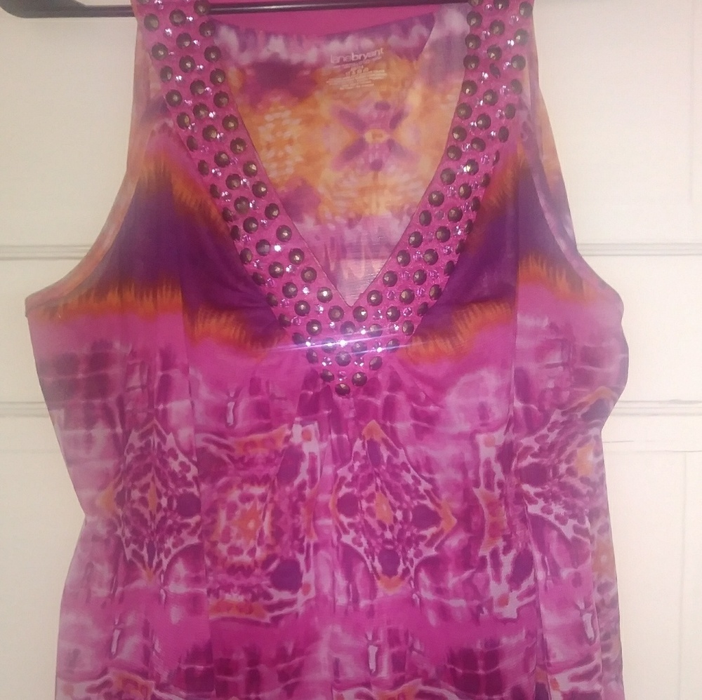 Pink Printed Tank